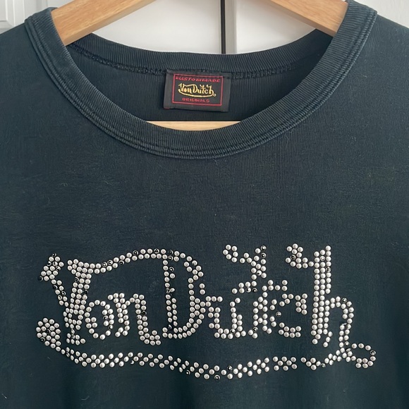 Glitter Original tag Von Dutch t-shirt black - Picture 2 of 3